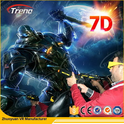 6 Kursi Electric 7D Movie Theater Dengan Special Effect System 220V 5.50KW