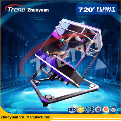 Hitam 720 ° Motion VR Theme Park Studio Game Dengan Simulasi Drive Cabin