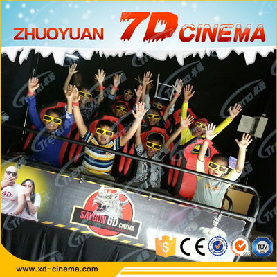 Taman Hiburan Gun Shooting 7D Cinema Equipment Dengan 6 DOF Electric Platform