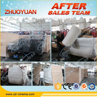 Taman Hiburan Gun Shooting 7D Cinema Equipment Dengan 6 DOF Electric Platform