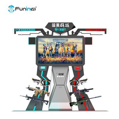 Indoor 9D Virtual Reality Simulator Multiplayer FPS Game Menembak Interaktif Platform Berjalan