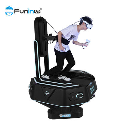 Interaktif Indoor 360 Derajat 9D Vr Berdiri Platform Walker Treadmill Vr Berjalan