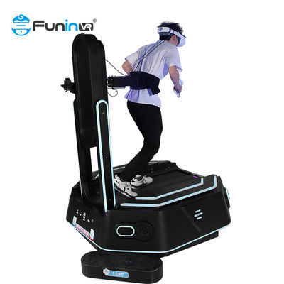 Interaktif Indoor 360 Derajat 9D Vr Berdiri Platform Walker Treadmill Vr Berjalan