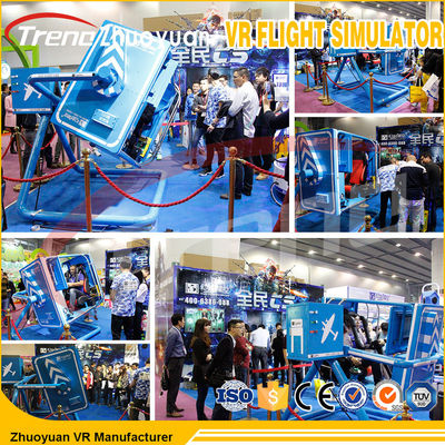 9D VR 720 Derajat Rotating Cockpit VR 360 Degree Flight Simulator Untuk Game 6.0 KW