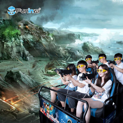 Indoor Commercial Amment Park 3D Freedom Movie Theater dengan Efek Khusus Asap