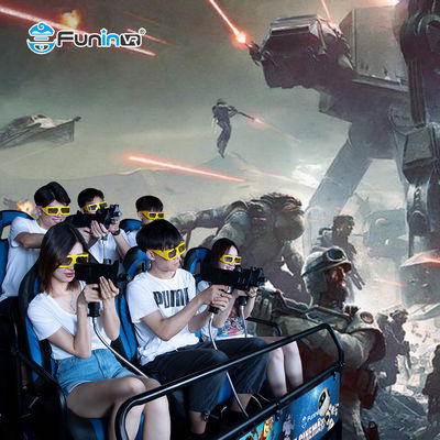 Indoor Commercial Amment Park 3D Freedom Movie Theater dengan Efek Khusus Asap