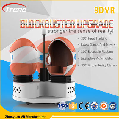 Mendebarkan roller coaster rides 9d VR simulator berputar kursi Arcade mesin