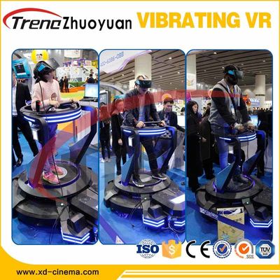 AC 220V Amusement Park Virtual Reality Peralatan Video Game Dengan Platform Getaran