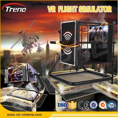 9D VR 720 Derajat Rotating Cockpit VR 360 Degree Flight Simulator Untuk Game 6.0 KW