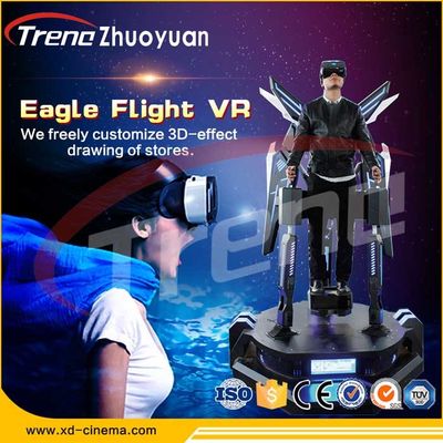 AC 220V Breathtaking Shooting Stand Up Video Game Simulator Interactive Eagle Untuk Game
