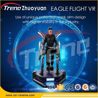 Dark Series Dynamic Stand Up Flight VR Simulator Untuk Game Center