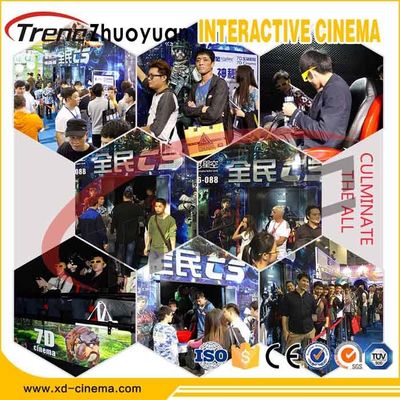 6 Setas 7D Simulator Cinema 70 PCS 5D Film Amusement Park Gun Shooting