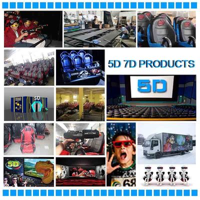 6 Setas 7D Simulator Cinema 70 PCS 5D Film Amusement Park Gun Shooting