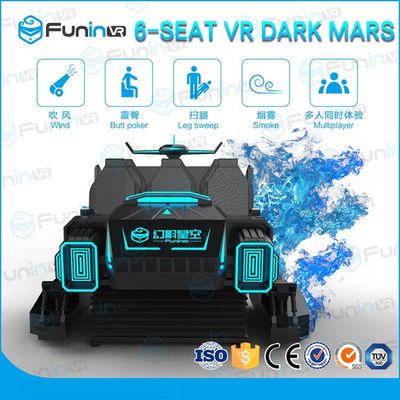 Mech Style Virtual Reality 9D VR Cinema Enam Pemain Indoor VR Game Dengan VR Helmet
