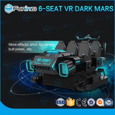 Mech Style Virtual Reality 9D VR Cinema Enam Pemain Indoor VR Game Dengan VR Helmet