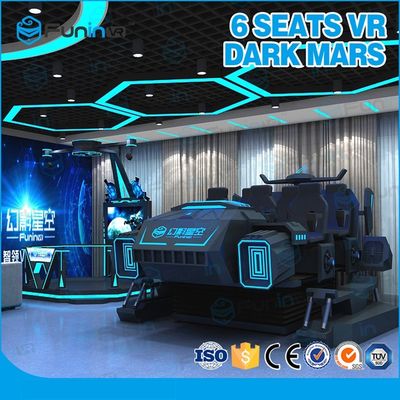 Mech Style Virtual Reality 9D VR Cinema Enam Pemain Indoor VR Game Dengan VR Helmet
