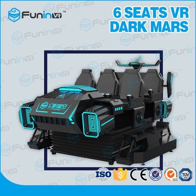 6 Kursi 3.8KW Petualangan Virtual Reality Game Machine / 9D Dynamic Vr Cinema