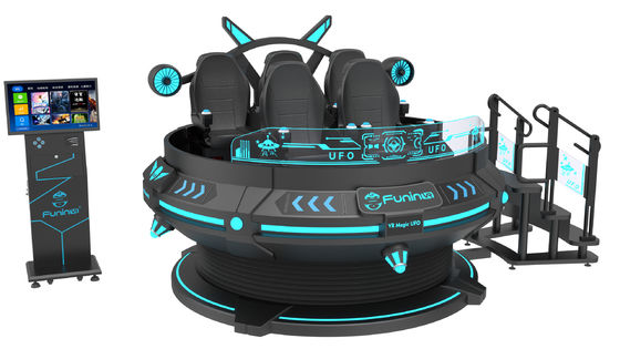 Hiburan 55 Inch Screen 9D VR Kursi AC220V 5 Kursi