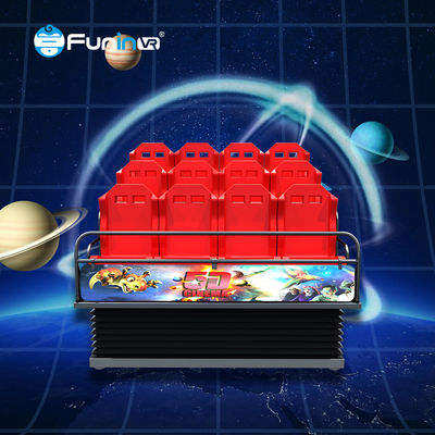 Square Customized 5D Movie Cinema Theater dengan 9-48 Kursi dan Sistem Daya Listrik