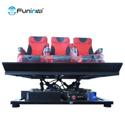 Mall 5D Bioskop Desain persegi khusus untuk 9-48 kursi 3 Pembaruan bulanan 1 Film