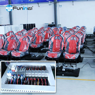 Mall 5D Bioskop Desain persegi khusus untuk 9-48 kursi 3 Pembaruan bulanan 1 Film