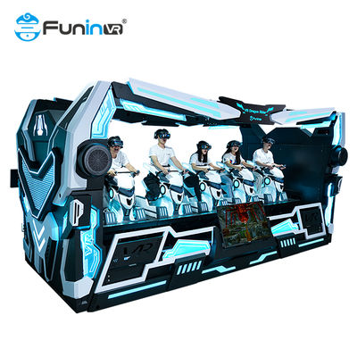 Hiburan 9D VR Dragon Rider 5 Kursi Simulator Di Platform Tema Ekstrem Dinamis