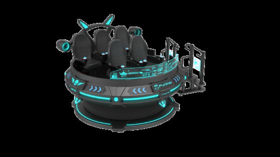 Tingkatkan Bisnis Hiburan Anda dengan 6 Kursi 9D VR VR Cinema Voltage 220V / 2.4KW dan Komputer I5 1650 8G 240G