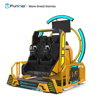 Simulator Penerbangan VR Rotasi 360° Mesin Game Arcade VR Roller Coaster Immersive