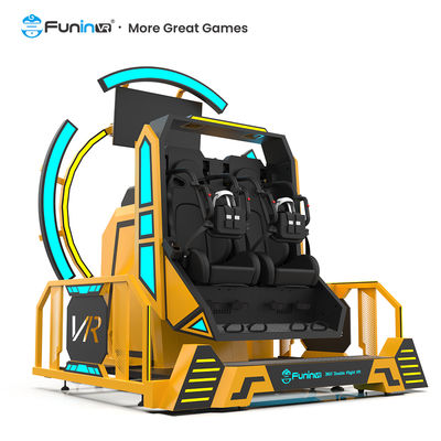 Simulator Penerbangan VR Rotasi 360° Mesin Game Arcade VR Roller Coaster Immersive
