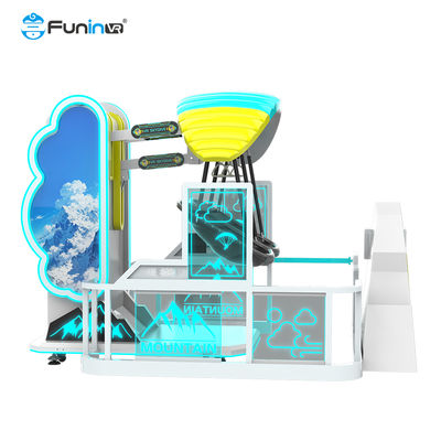 Funin Vr Motion Control 6 kursi Simulator Gerak Pemain Ganda 9D VR Skydive dengan Efek Angin & Air