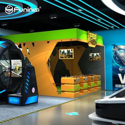 1000W 9D Virtual Reality Simulator / 2D 3D Mesin Gun Shooting Game yang Menyenangkan