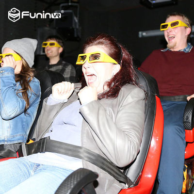 220V Theater Amazing Gun Shooting 7D Cinema Simulator Dengan Sistem Listrik / Hidrolik