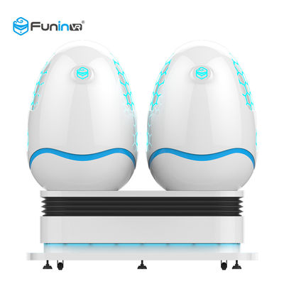2.5KW 9D VR Simulator Egg Shape Seat Untuk 2 Seater / Virtual Reality Game Rides