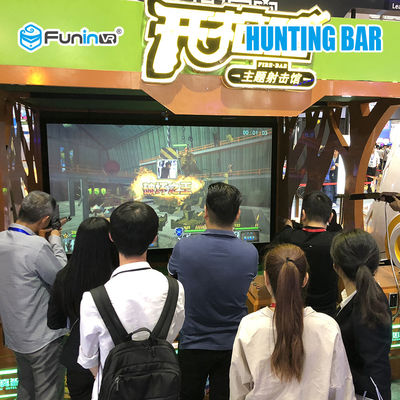 Shooting Game Mesin Virtual Reality 220V VR Publikasikan Peralatan Game Gun Menyenangkan
