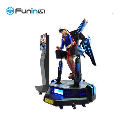 1260 * 1260 * 2450mm 9D VR Eagle Flight Cinema Simulator 2.0kw + 200 Kg VR 360 Terbang Mesin permainan Untuk Taman Hiburan