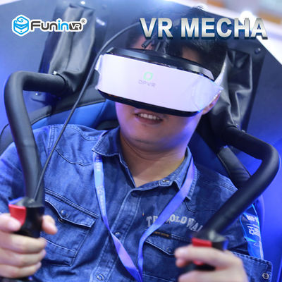 700KW 9D Virtual Reality Simulator Game Menembak Rotasi 360 Derajat Dengan Sabuk Pengaman