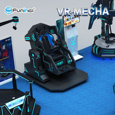 700KW 9D Virtual Reality Simulator Game Menembak Rotasi 360 Derajat Dengan Sabuk Pengaman