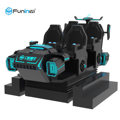 Vr Games 6 Kursi 9D Virtual Reality Simulator 220V Multiplayer Tampilan Hitam
