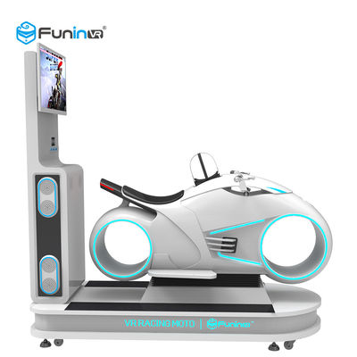 Warna Putih 9D Virtual Reality Simulator Multiplayer Mobil Mengemudi Vr Balap Motor 700KW