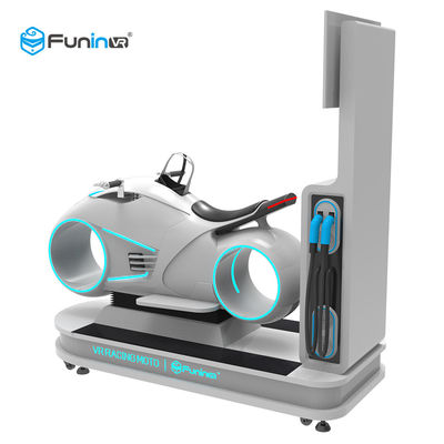 Warna Putih 9D Virtual Reality Simulator Multiplayer Mobil Mengemudi Vr Balap Motor 700KW