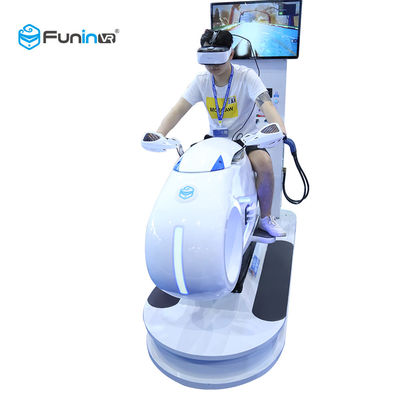Warna Putih 9D Virtual Reality Simulator Multiplayer Mobil Mengemudi Vr Balap Motor 700KW