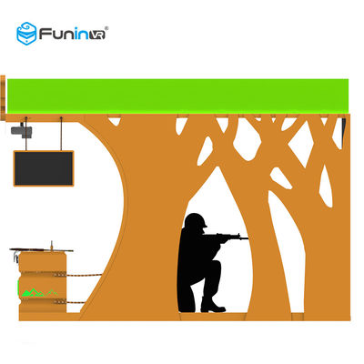 Shooting Game Mesin Virtual Reality 220V VR Publikasikan Peralatan Game Gun Menyenangkan