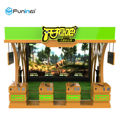 Shooting Game Mesin Virtual Reality 220V VR Publikasikan Peralatan Game Gun Menyenangkan