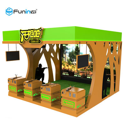 Shooting Game Mesin Virtual Reality 220V VR Publikasikan Peralatan Game Gun Menyenangkan