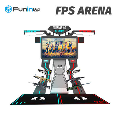 2 Pemain Mesin Game Arcade Interaktif FPS Arena 9D Virtual Reality Cinema