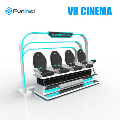 3KW 4 Pemain 9D Virtual Reality Simulator Dengan Sistem Gerak Listrik Untuk Remaja
