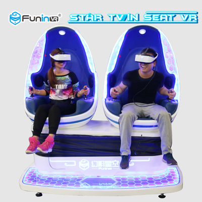 Interaktif 9D Virtual Reality Simulator Twin Seat Untuk Taman Hiburan