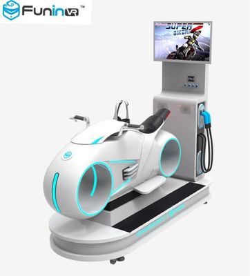 VR FRP Simple Motor Racing Simulator Game Mesin Putih Untuk 1 Pemain