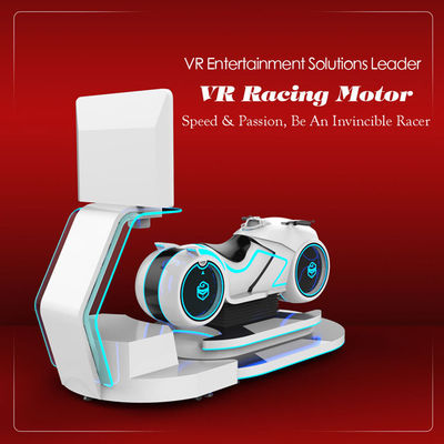 VR FRP Simple Motor Racing Simulator Game Mesin Putih Untuk 1 Pemain