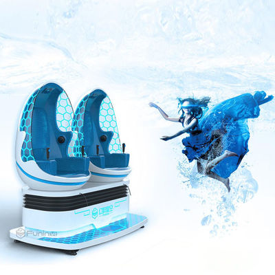 Platform Crank Elektrik 9D Virtual Reality Simulator 4.5KW Twin Seat